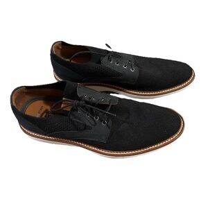 UPTON KNIT MEN'S SHOES SZ 9 M BLACK LACE UP BY JOHNSTON & MURPHY. Dress, Casual